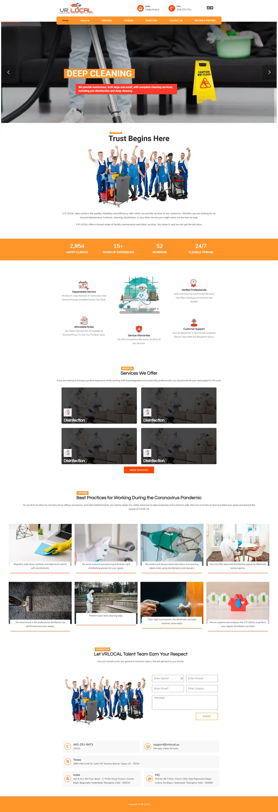 CR Local website, full page