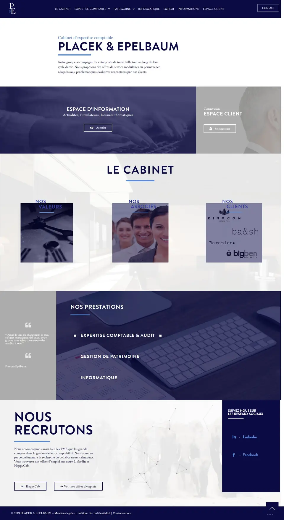 Elementor Business Website website, full page